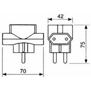 Solera 88U - Adattatore europeo, universale, bipolare, 10 A