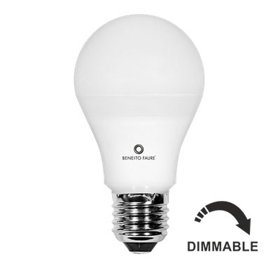 Comprar Bombillas Estandar Regulables LED E27 10W Beneito Faure