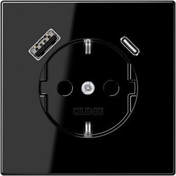 JUNG - Enchufes SCHUKO® con USB tipos A y C Enchufes internacionales Técnica