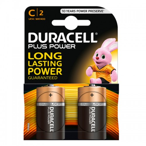 Pilas Duracell alcalinas Plus Power LR14 ¡¡ Al mejor precio !!