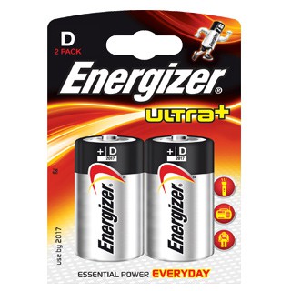 Pilas Alcalinas Energizer Ultra+ LR20 (D) Blister de 2 pilas