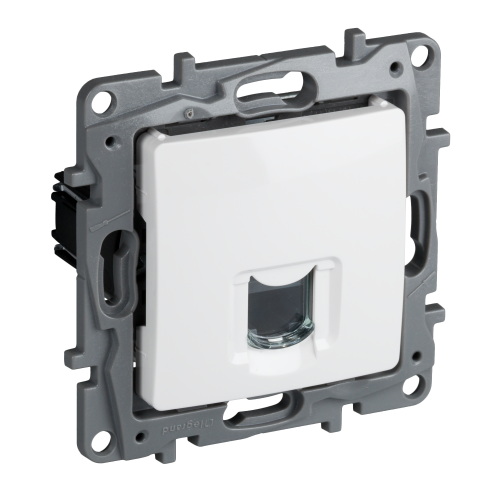 Legrand Niloé Monoblock Toma de teléfono RJ11 (Negro, Ubicar) | BAUHAUS