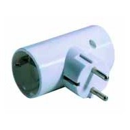 Adaptador 2 Tomas Bipolar con T/T Lateral de 16 A y 250 V SOLERA