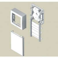 Adaptador Mecanismo Simon 73 Loft para Unex 80 (blanco y aluminio)