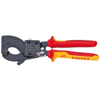 Alicate Cortacables Tipo Carraca Mango Aislado 2 Comp KNIPEX (De 250 o 280 mm)