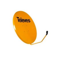 Antena Parabólica Off-Set de Acero 110cm TELEVES (Naranja o Blanca)