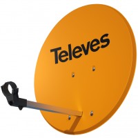 Antena Parabólica Offset ISD 830mm de Aluminio TELEVES (Naranja o Blanca)