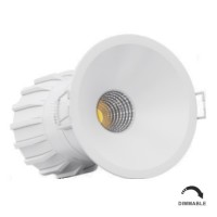 Foco Downlight LED PULSAR 8W Regulable Blanco IP65 BENEITO FAURE