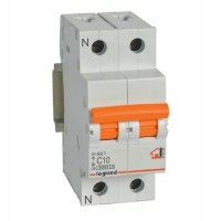 Interruptor automático magnetotérmico 1 polo+N 40A Legrand (407732)