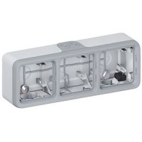 Caja de Superficie Triple Horizontal Plexo LEGRAND