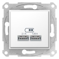 Cargador USB 2.1A Schneider Sedna