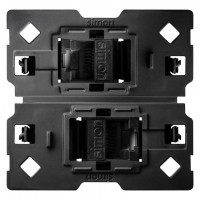 Doble Conector RJ45 Categoria 6 UTP SIMON 100 con adaptador