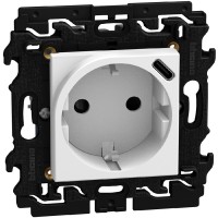 Enchufe Schuko + USB C 7,5W Bticino Light Now