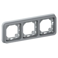 Marco de Empotrar Triple Horizontal Plexo LEGRAND