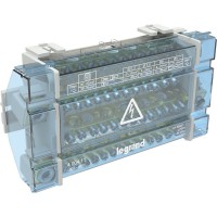 Repartidor Modular Tetrapolar 160 A y 10 Módulos LEGRAND 400411