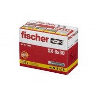 Caja Tacos FISCHER SX nylon (6 y 8mm) 100 Ud.