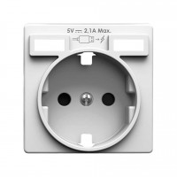 Tapa Enchufe + Cargador Doble USB Simon 82 Concept