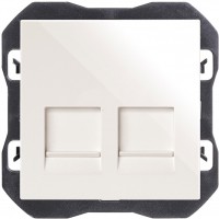 Toma Datos 2 Conectores RJ45 Cat 6 UTP Simon 270